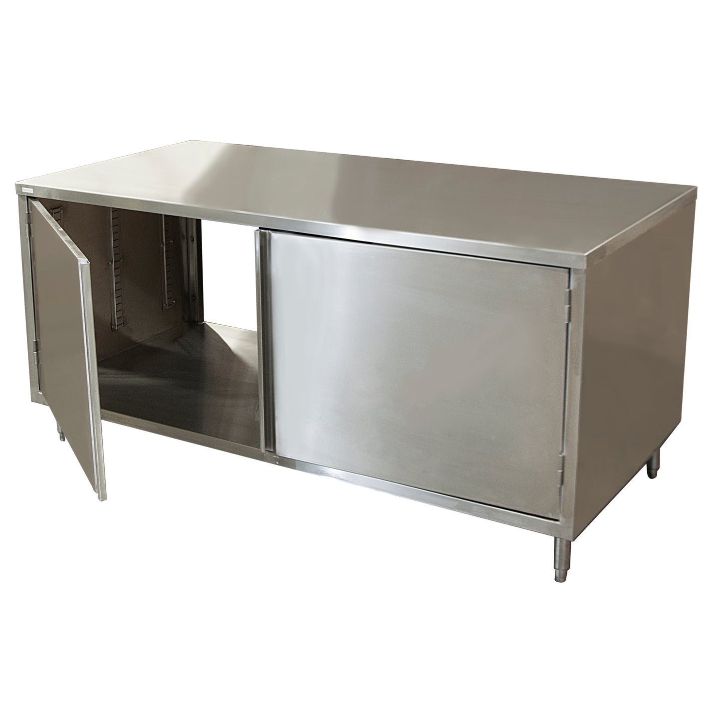 Work Table, Cabinet Base Hinged Doors